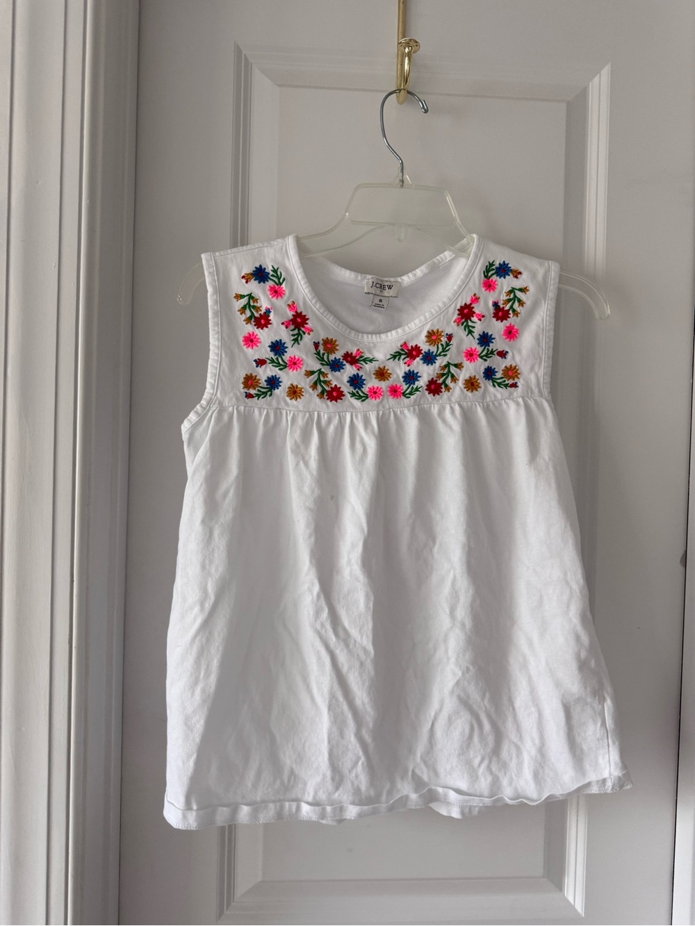 J.Crew Floral Embroidered Sleeveless Top / Tank - Women’s Small